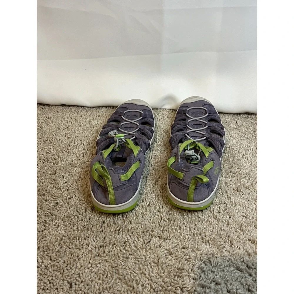 Keen Youth Size 6 Sandals Purple Green Hiking Shoes 1016694 Water Beach‎